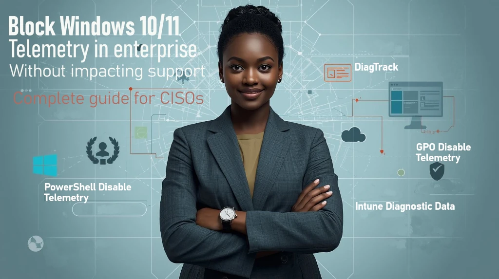Bloquer la télémétrie Windows 10/11 en entreprise sans impacter le support – guide complet pour RSSI
