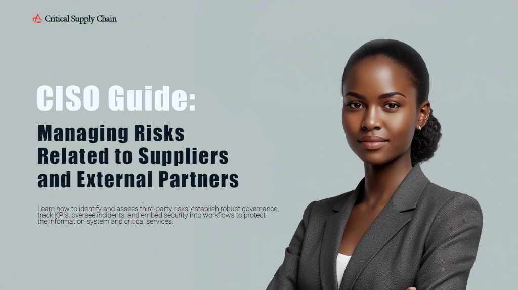 Guide RSSI : pilotage des risques liés aux fournisseurs et partenaires externes